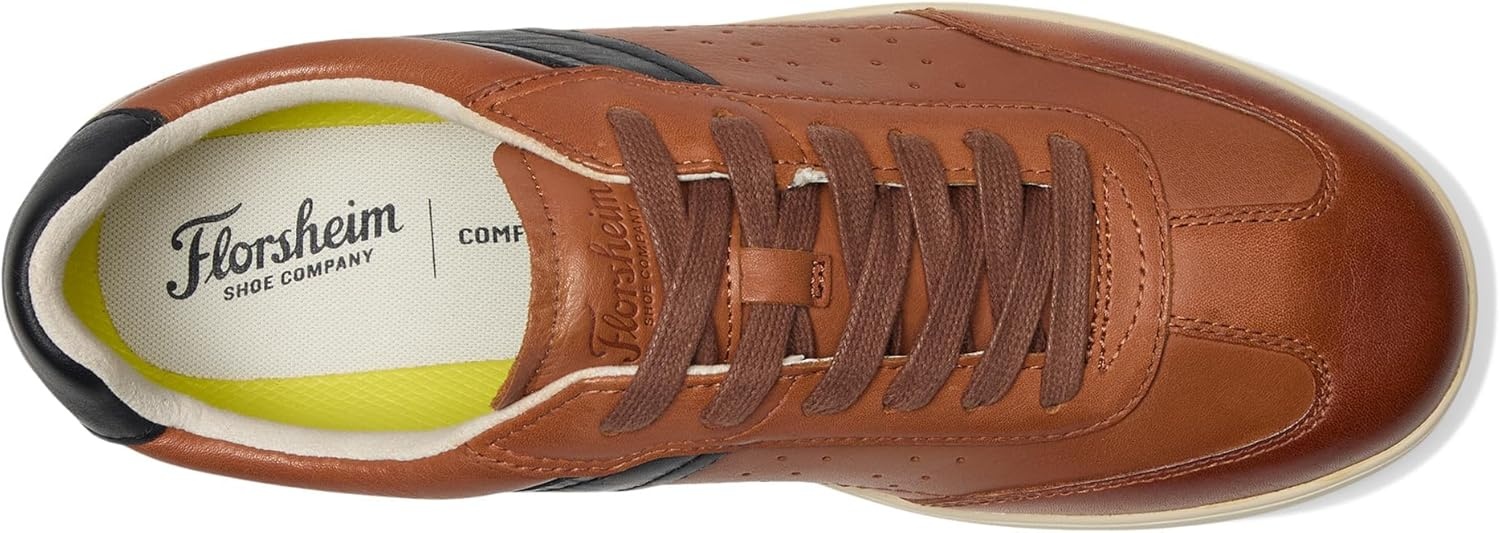 image:imageFlorsheim Mens Pace TToe Lace Up SneakersCognac Multi