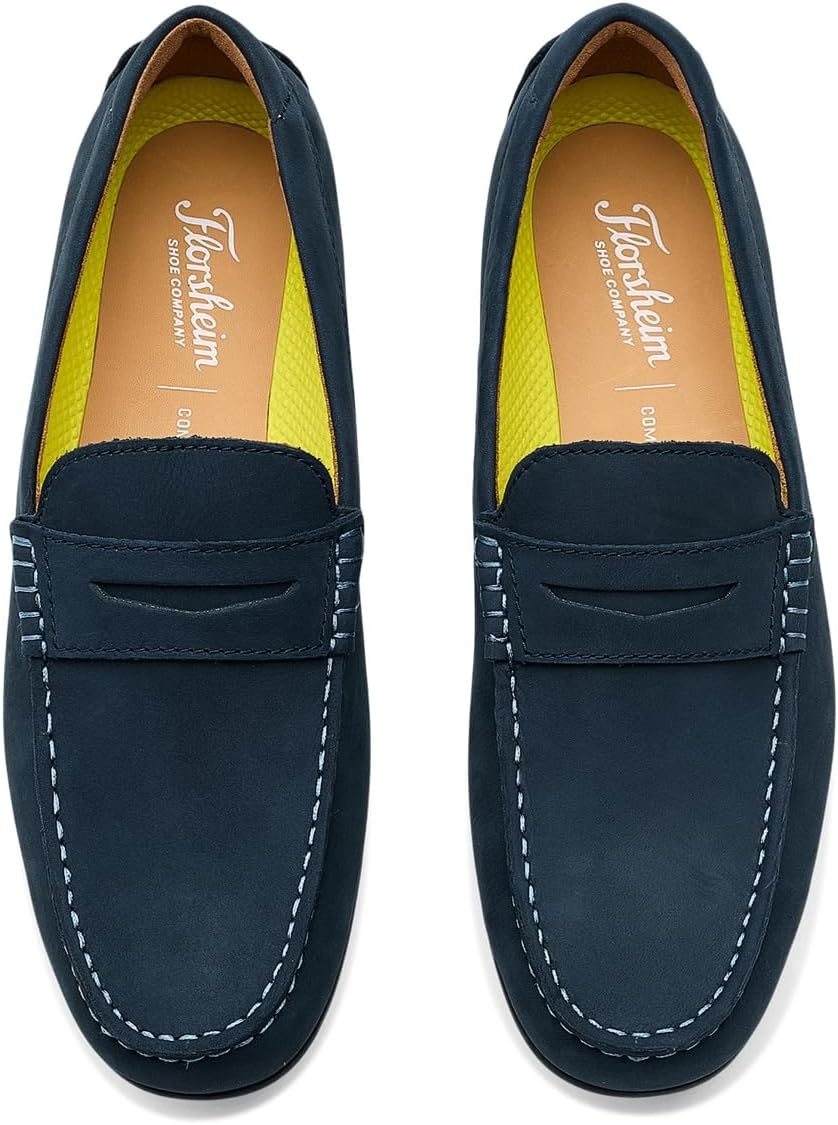 image:imageFlorsheim Motor Smooth Moc Toe Penny Driver Mens Slip OnLegion Blue