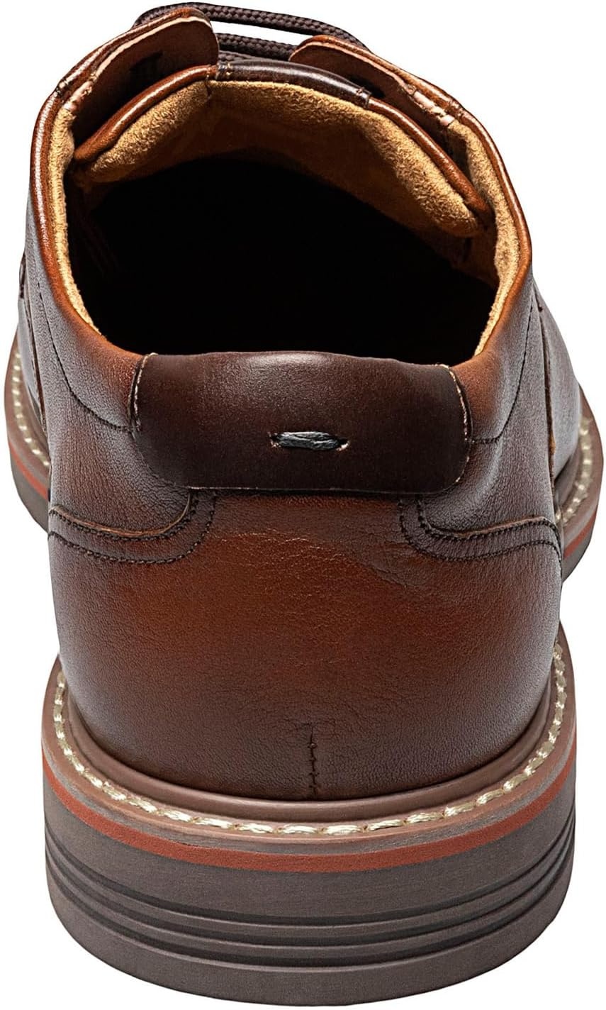 image:imageFlorsheim Norwalk Plain Toe Oxford Mens OxfordCognac Milled Leather