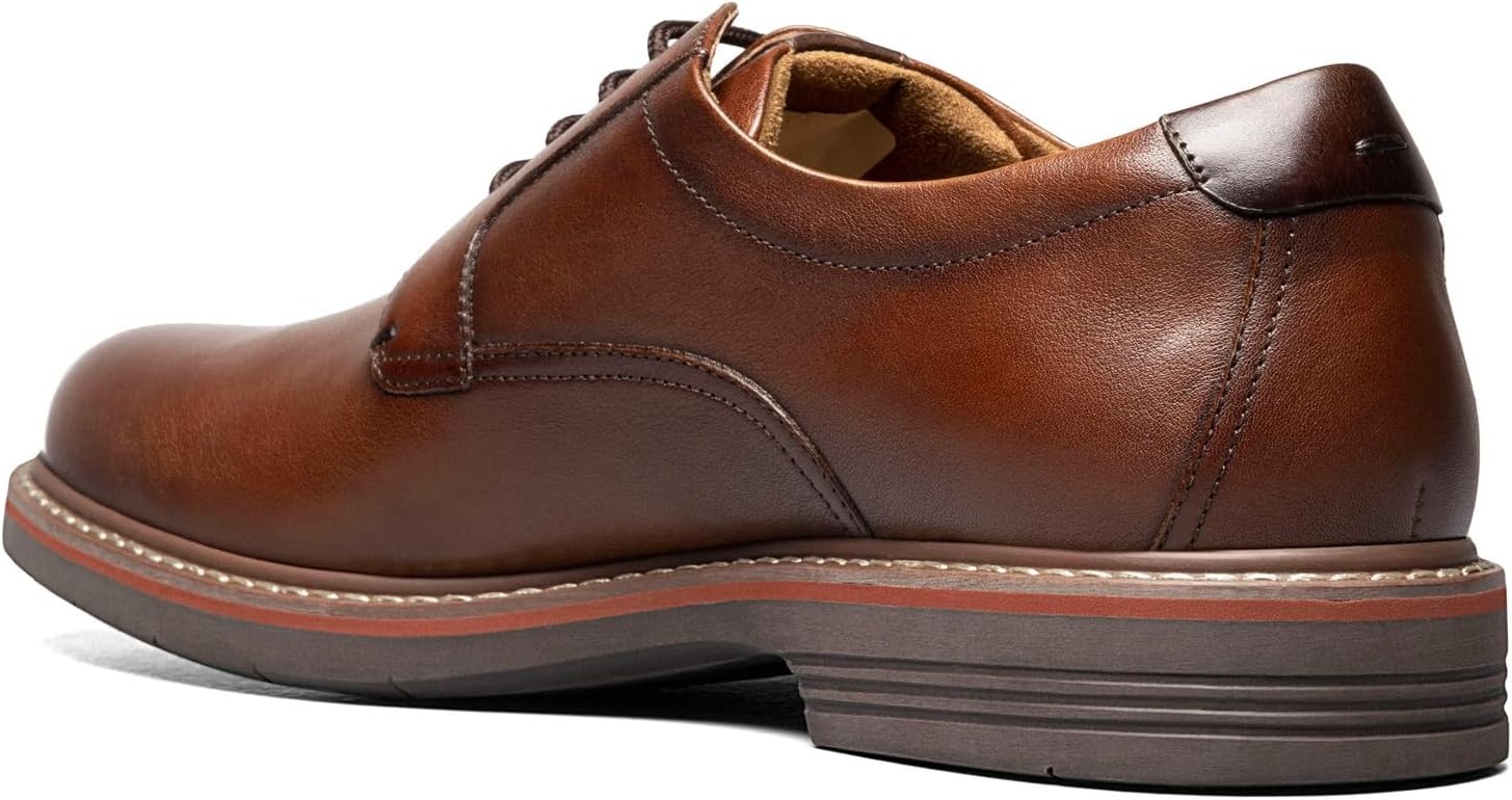 image:imageFlorsheim Norwalk Plain Toe Oxford Mens OxfordCognac Milled Leather