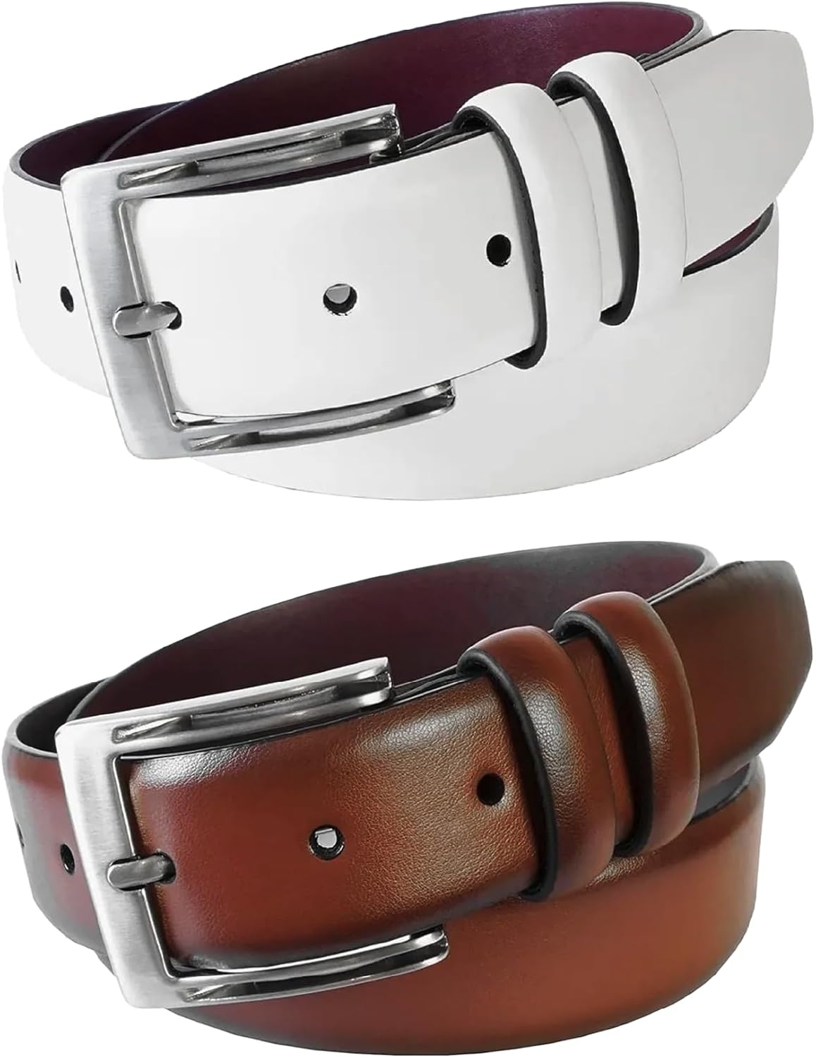 image:imageFlorsheim Pebble Grain 32mm Leather BeltBrown
