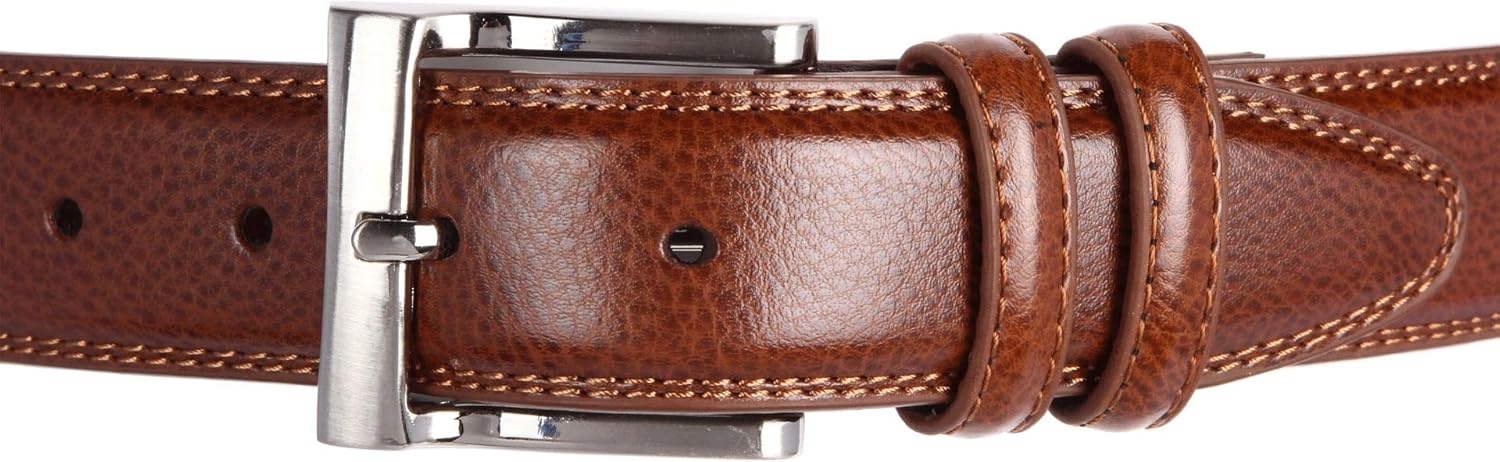 image:imageFlorsheim Pebble Grain 32mm Leather BeltCognac