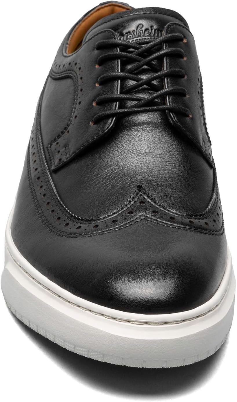 image:imageFlorsheim Premier Wingtip Lace Up Sneaker Mens OxfordBlack SmoothWhite Sole