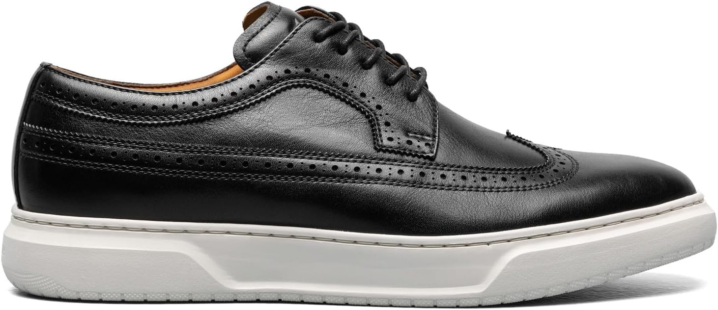 image:imageFlorsheim Premier Wingtip Lace Up Sneaker Mens OxfordBlack SmoothWhite Sole