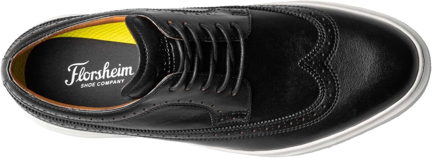 image:imageFlorsheim Premier Wingtip Lace Up Sneaker Mens OxfordBlack SmoothWhite Sole