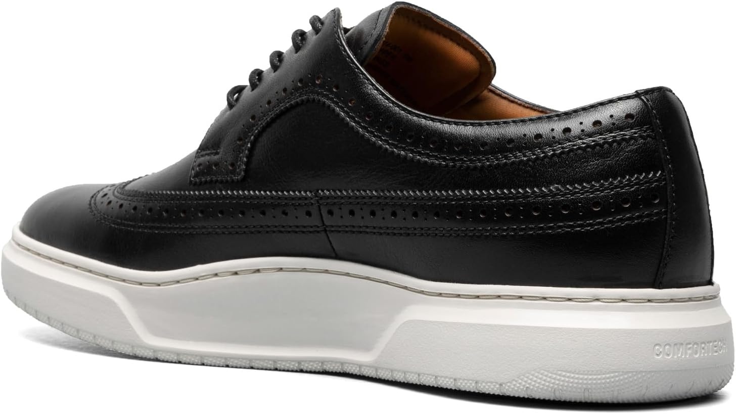 image:imageFlorsheim Premier Wingtip Lace Up Sneaker Mens OxfordBlack SmoothWhite Sole