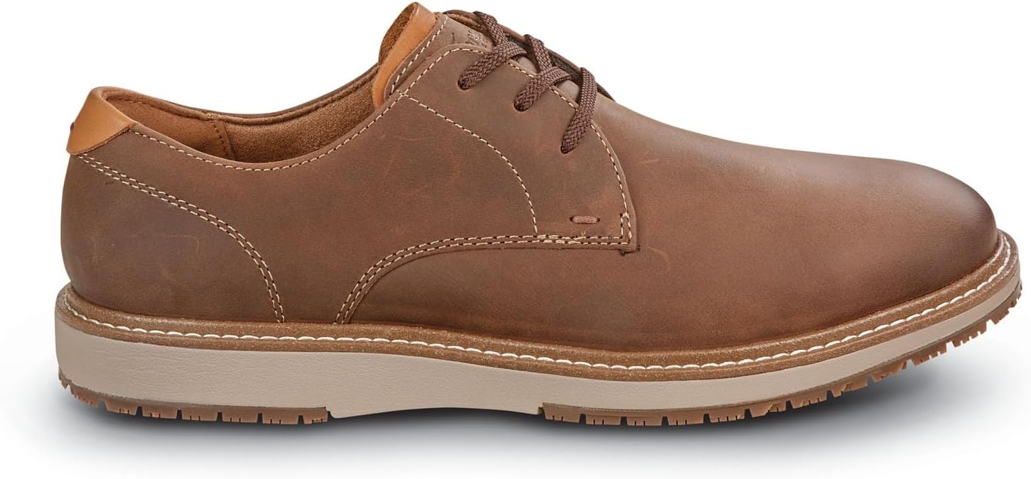 image:imageMens Vibe Work MaxTrax Steel Toe SRO Dress ShoeDark Brown