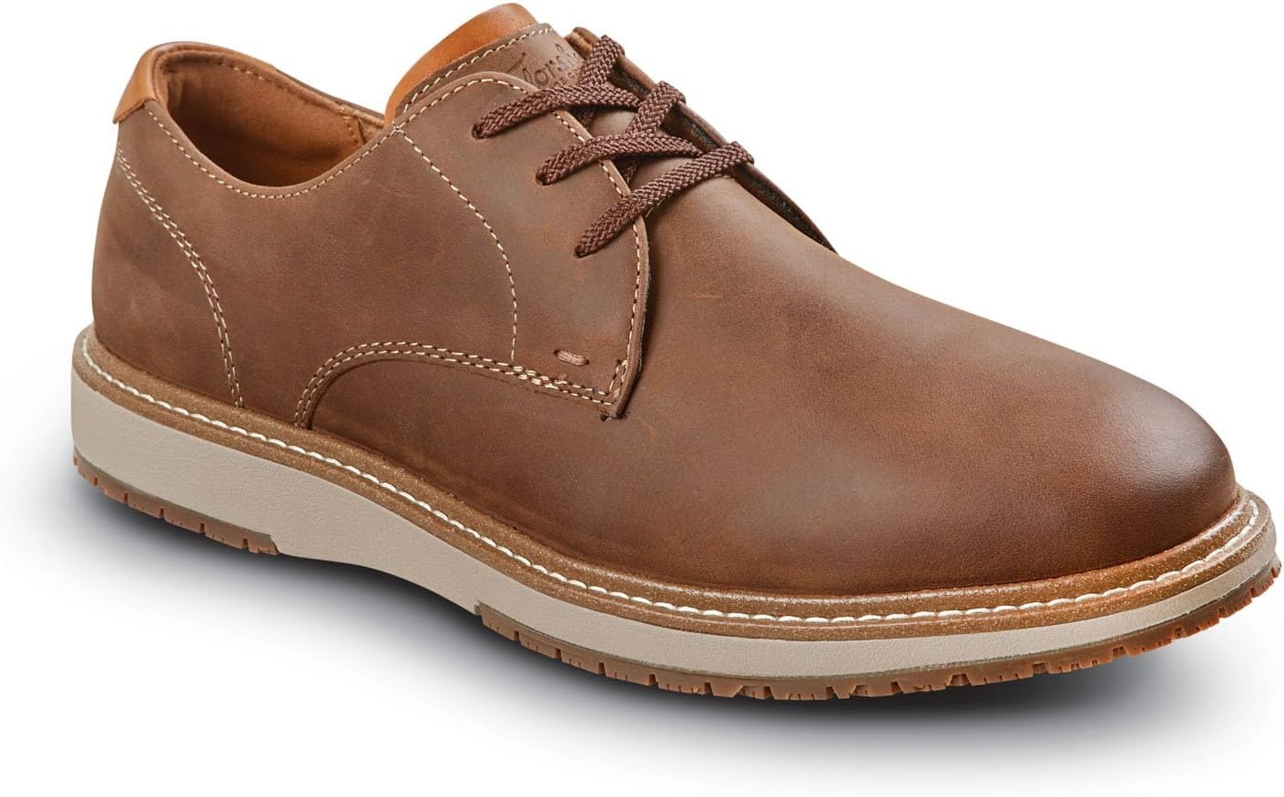 image:imageMens Vibe Work MaxTrax Steel Toe SRO Dress ShoeDark Brown