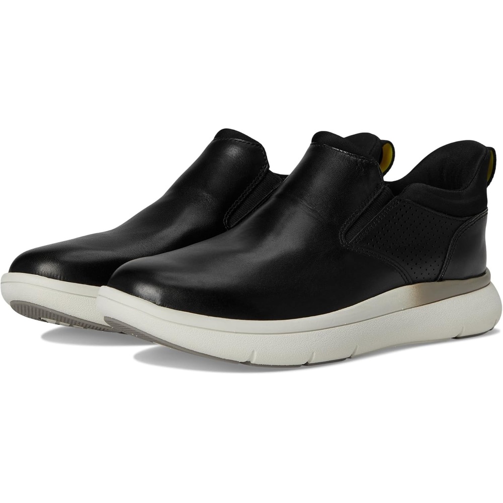 image:imageFlorsheim Fleet Plain Toe SlipOn Sneaker Mens Slip OnBlackWhite