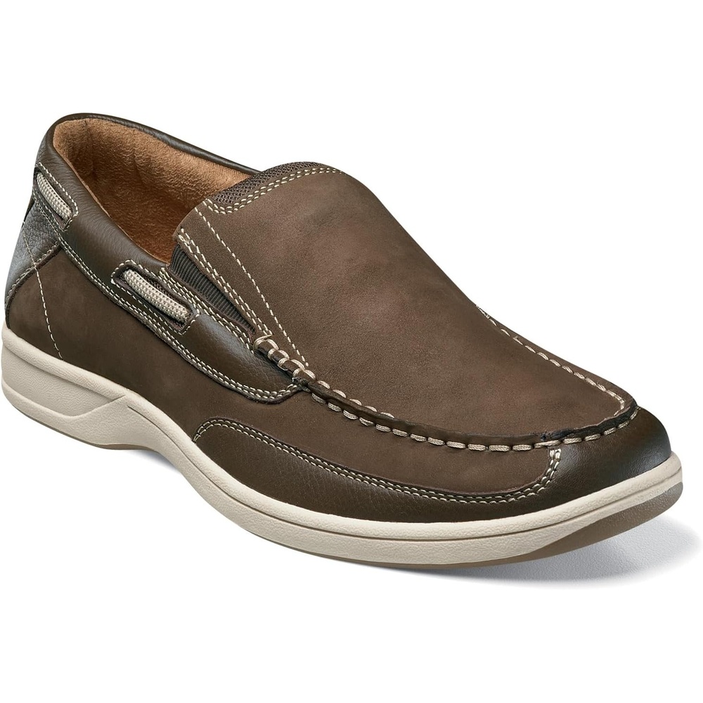 image:imageFlorsheim Lakeside Moc Toe Slip On Mens Slip OnBrown Nubuck