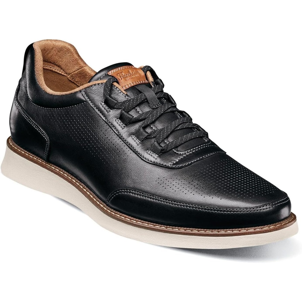 image:imageFlorsheim Launch Elastic Lace SlipOn Mens OxfordBlackWhite