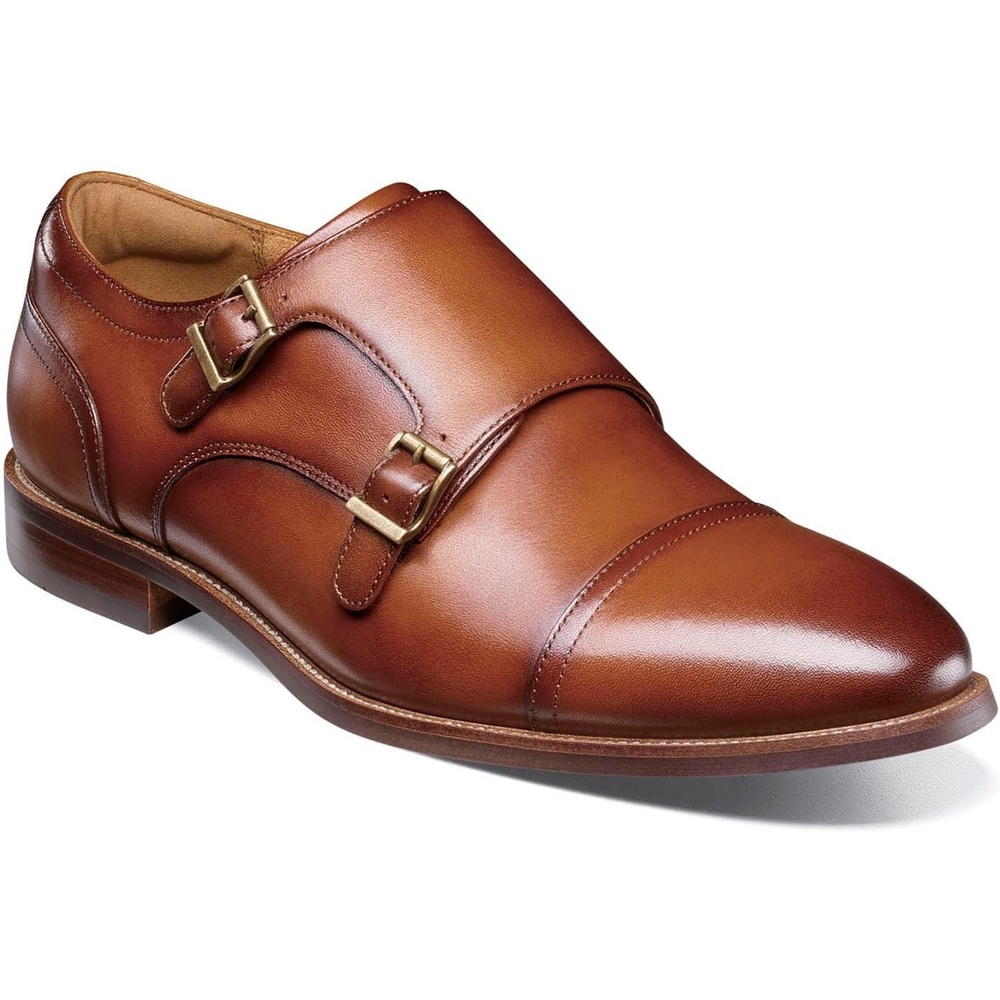 image:imageFlorsheim Mens Rucci Cap Toe Double Monk Strap LoaferCognac