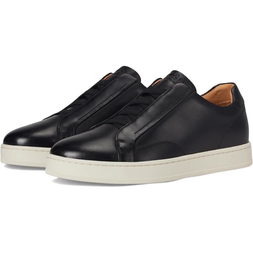image:imageFlorsheim Monopoli Elastic LacetoToe Sneaker Mens Slip OnBlackWhite