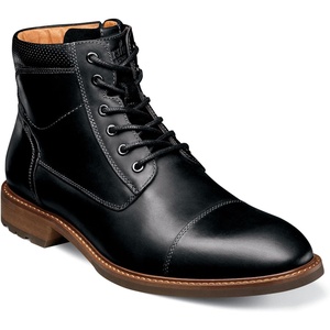 image:imageFlorsheim Mens Chalet Cap Toe BootBlack Crazy Horse