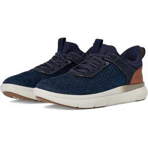 image:imageFlorsheim Mens Fleet Knit Elastic Lace Sneakers Hands FreeNavy