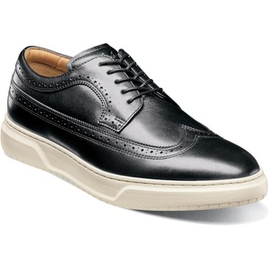 image:imageFlorsheim Premier Wingtip Lace Up Sneaker Mens OxfordBlack SmoothWhite Sole