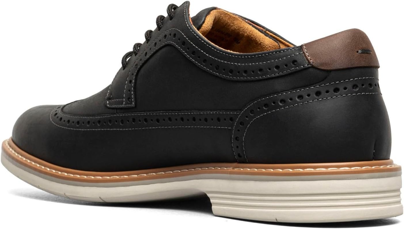 image:imageFlorsheim Mens Norwalk Wingtip OxfordBlack Crazy Horse