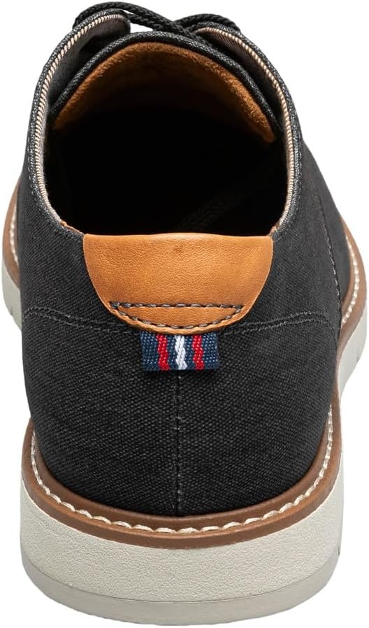 image:imageFlorsheim Vibe Canvas Plain Toe Oxford Mens OxfordBlack CanvasCognac Smooth WW