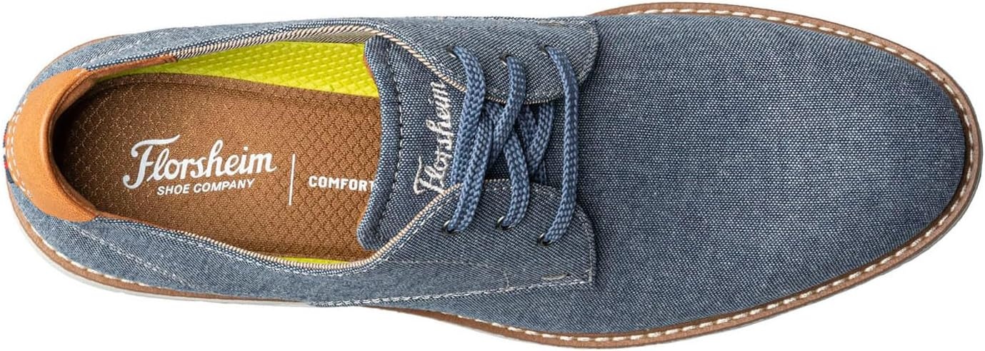 image:imageFlorsheim Vibe Canvas Plain Toe Oxford Mens OxfordBlue