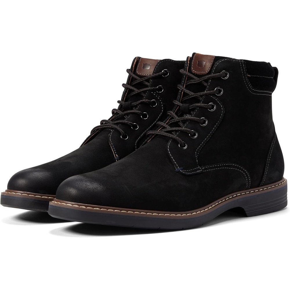 image:imageFlorsheim Mens Norwalk Plain Toe Laceup BootBlack Milled Nubuck