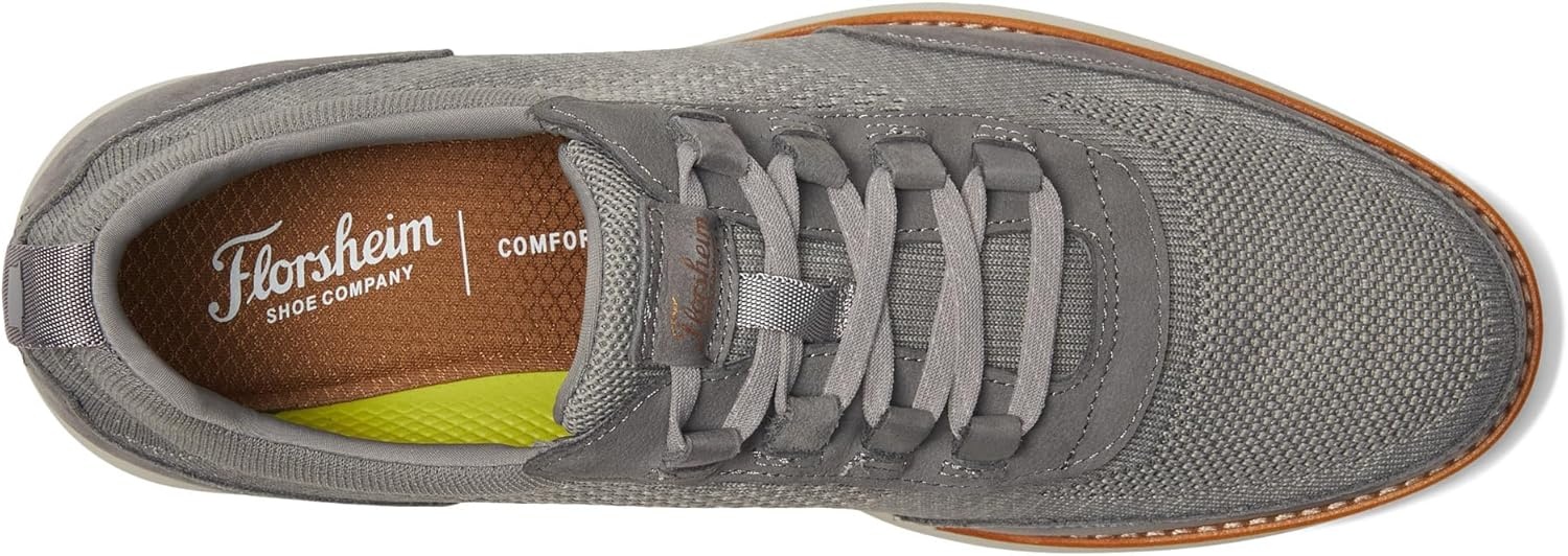 image:imageFlorsheim Launch Knit Elastic LaceUp SlipOn Mens Slip OnGrey