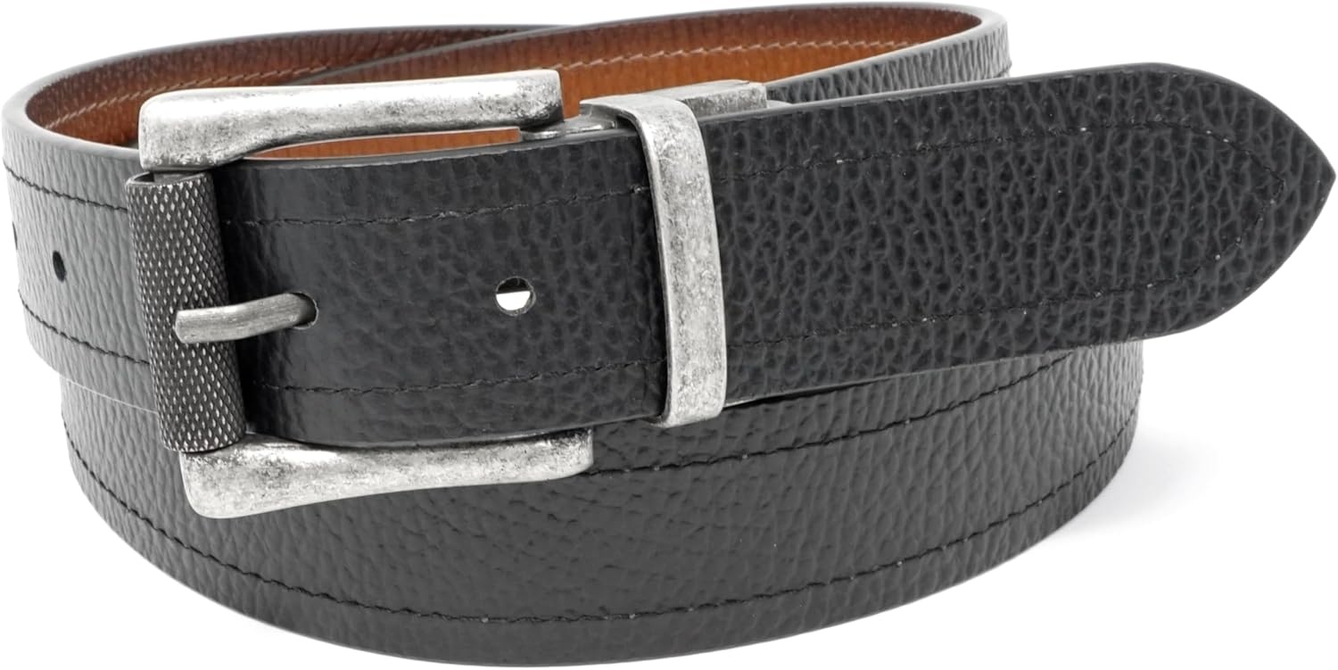 image:imageFlorsheim Mens Brower 35mm Genuine Leather Reversible BeltBlackCognac Reversible