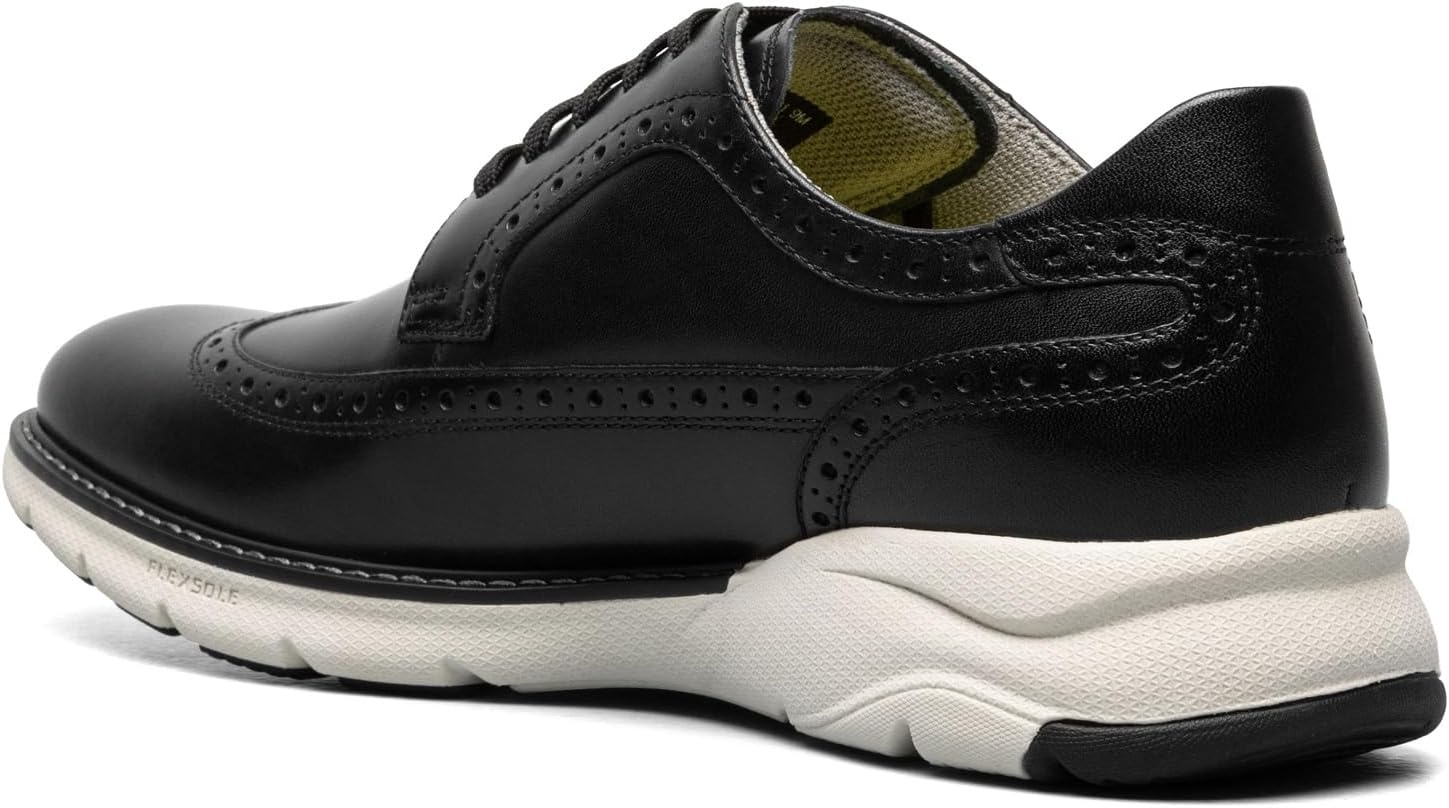image:imageFlorsheim Mens Frenzi Wingtip OxfordBlackWhite