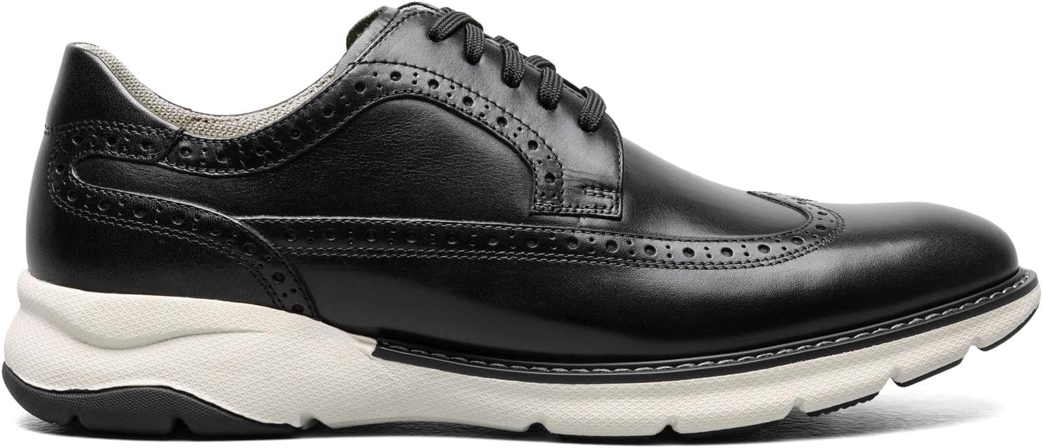 image:imageFlorsheim Mens Frenzi Wingtip OxfordBlackWhite
