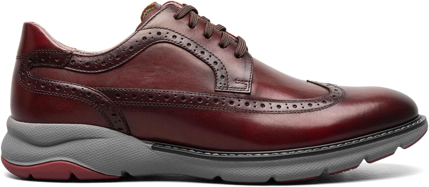 image:imageFlorsheim Mens Frenzi Wingtip OxfordBurgundycharcoal