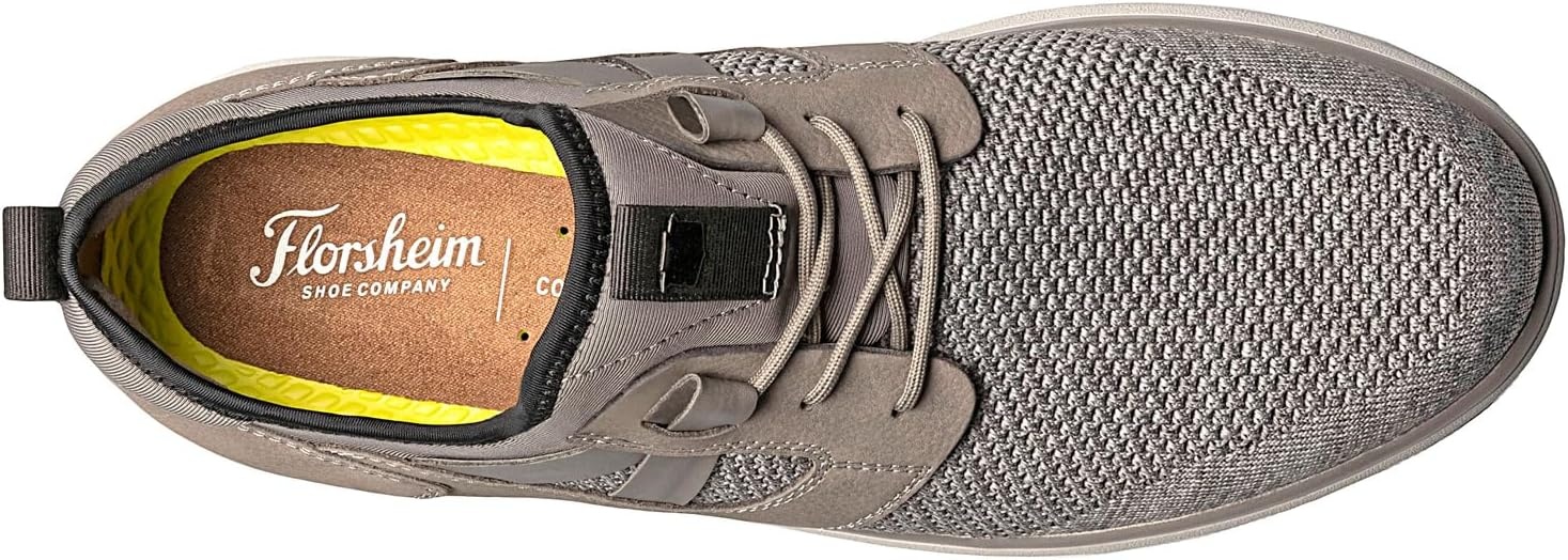 image:imageFlorsheim Venture Knit Plain Toe Lace Sneaker Mens OxfordGrey