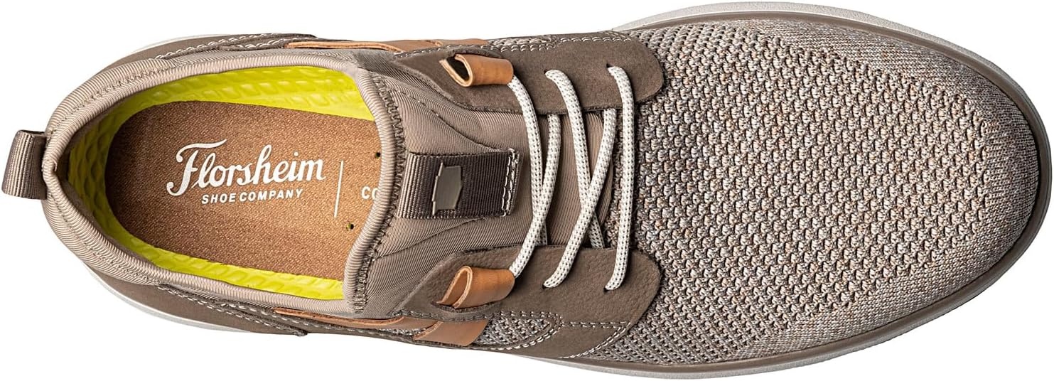 image:imageFlorsheim Venture Knit Plain Toe Lace Sneaker Mens OxfordMushroom