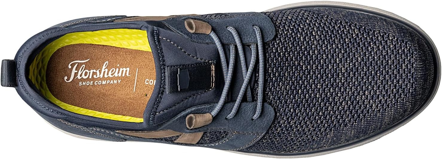 image:imageFlorsheim Venture Knit Plain Toe Lace Sneaker Mens OxfordNavy