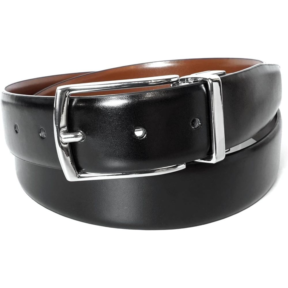 image:imageFlorsheim Mens Rafael 34mm Genuine Leather Reversible BeltCognacBlack Reversible