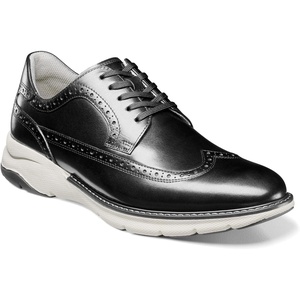 image:imageFlorsheim Mens Frenzi Wingtip OxfordBlackWhite